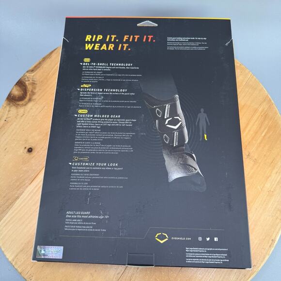 Evoshield PRO-SRZ 2.0 Right Hand Hitter Baseball/Softball Batters Leg Guard Sand - Picture 6 of 7